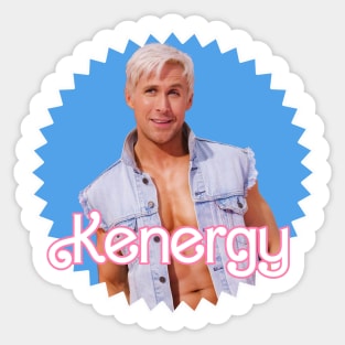 Kenergy Barbie Movie merch. Just Ken Sticker